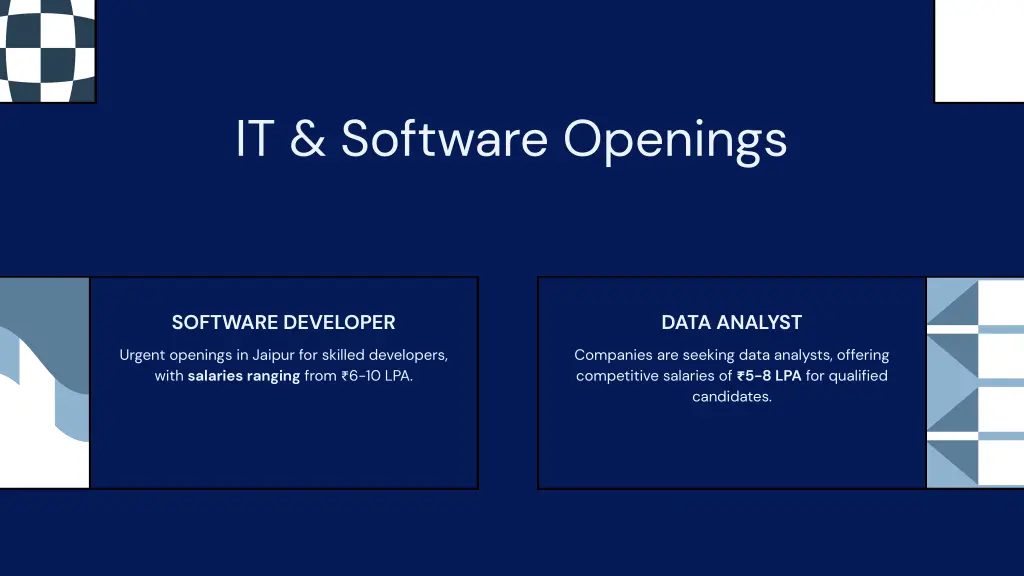 it software openings
