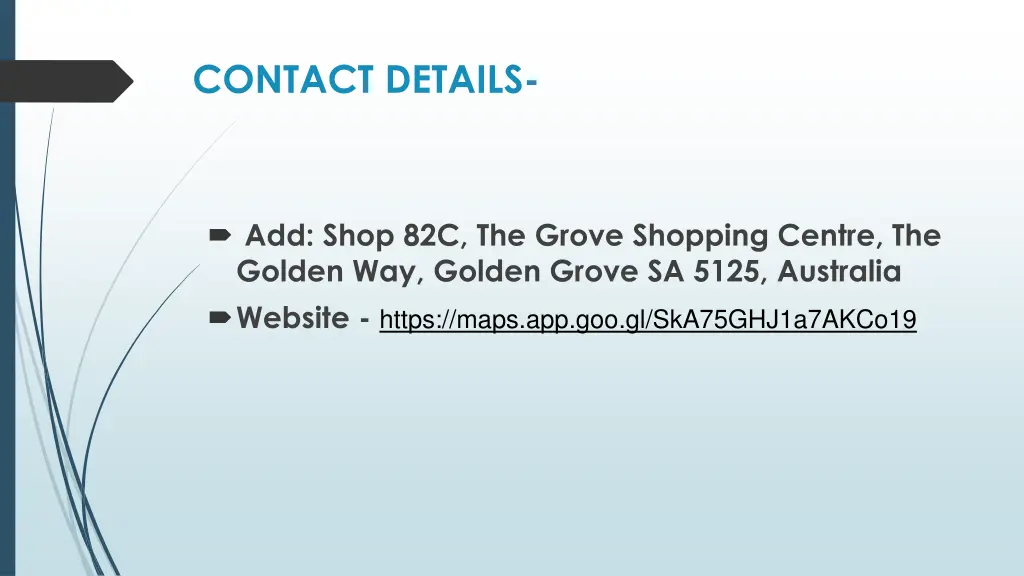 contact details