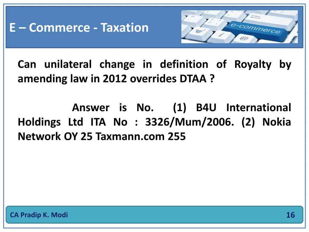 e commerce taxation 15