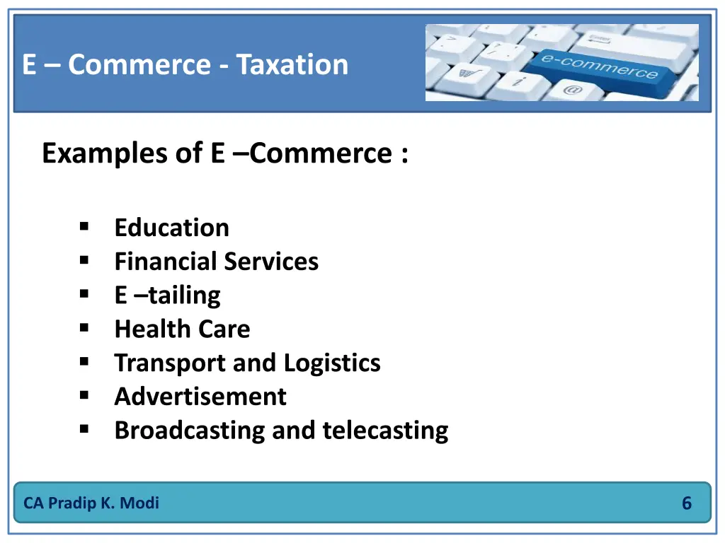 e commerce taxation 5