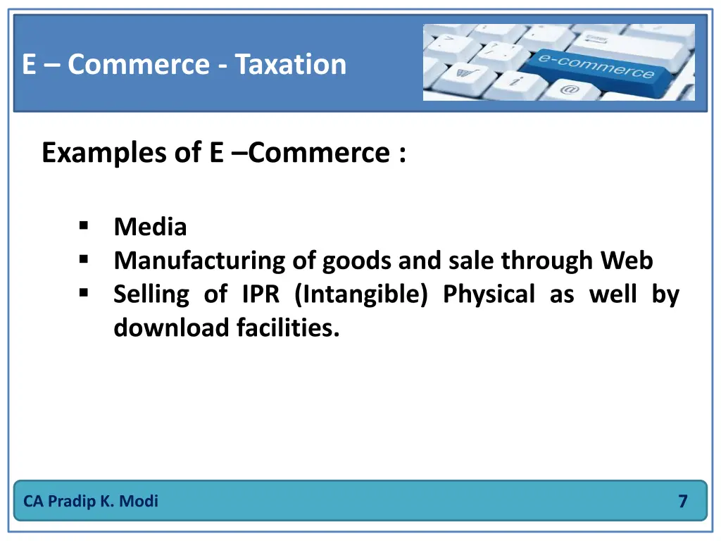 e commerce taxation 6