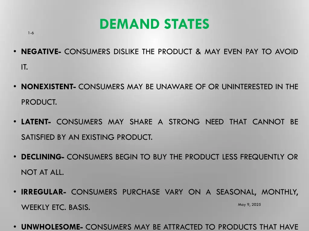demand states