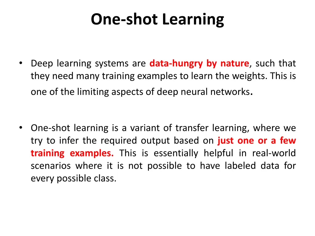 one shot learning