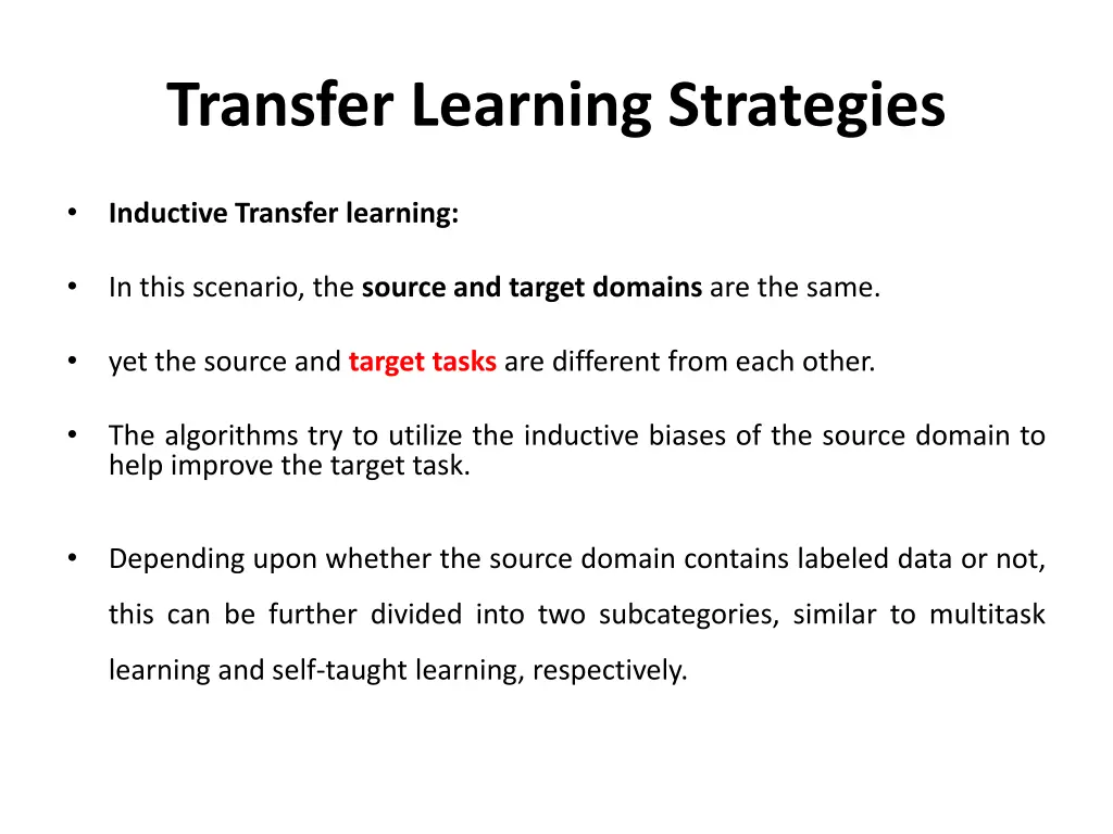 transfer learning strategies 1