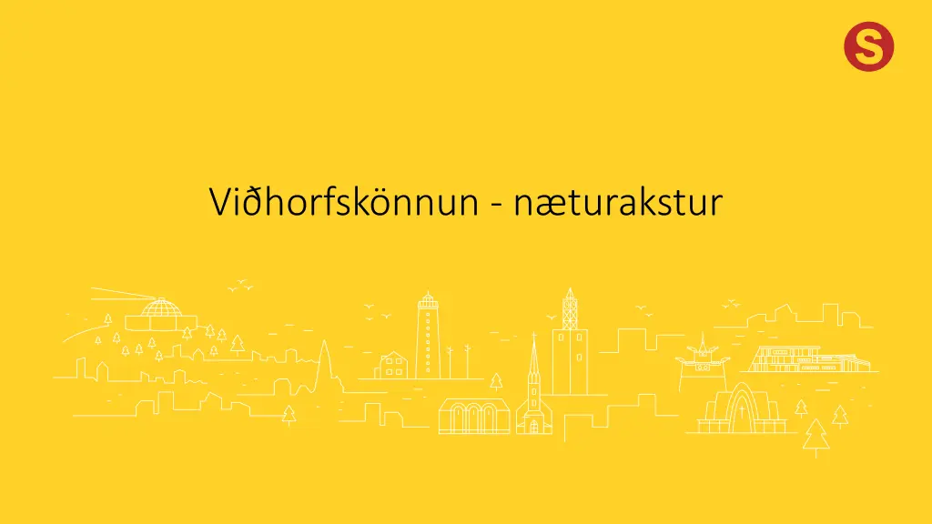 vi horfsk nnun n turakstur