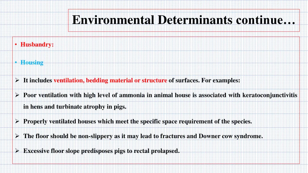 environmental determinants continue 3