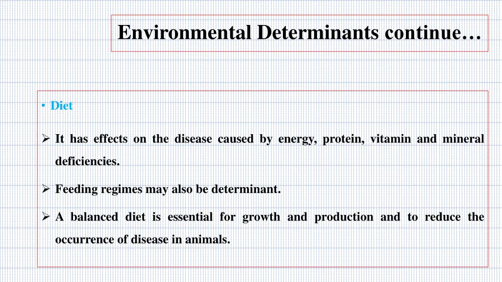 environmental determinants continue 4