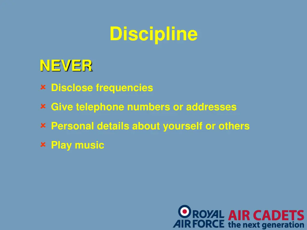 discipline 2