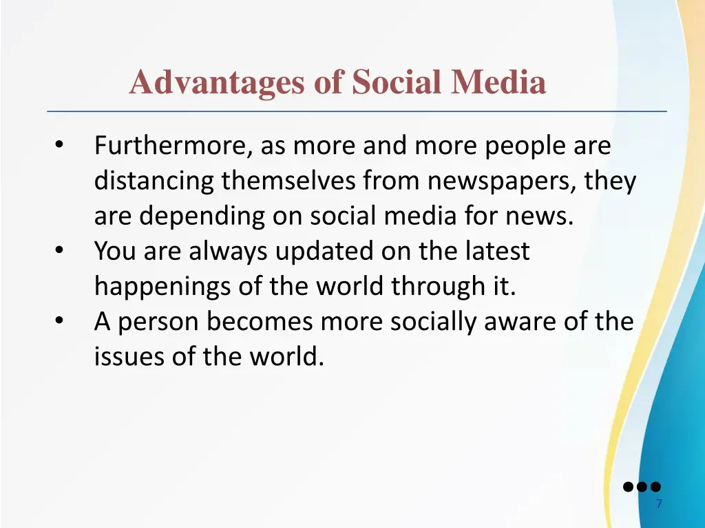 advantages of social media 1