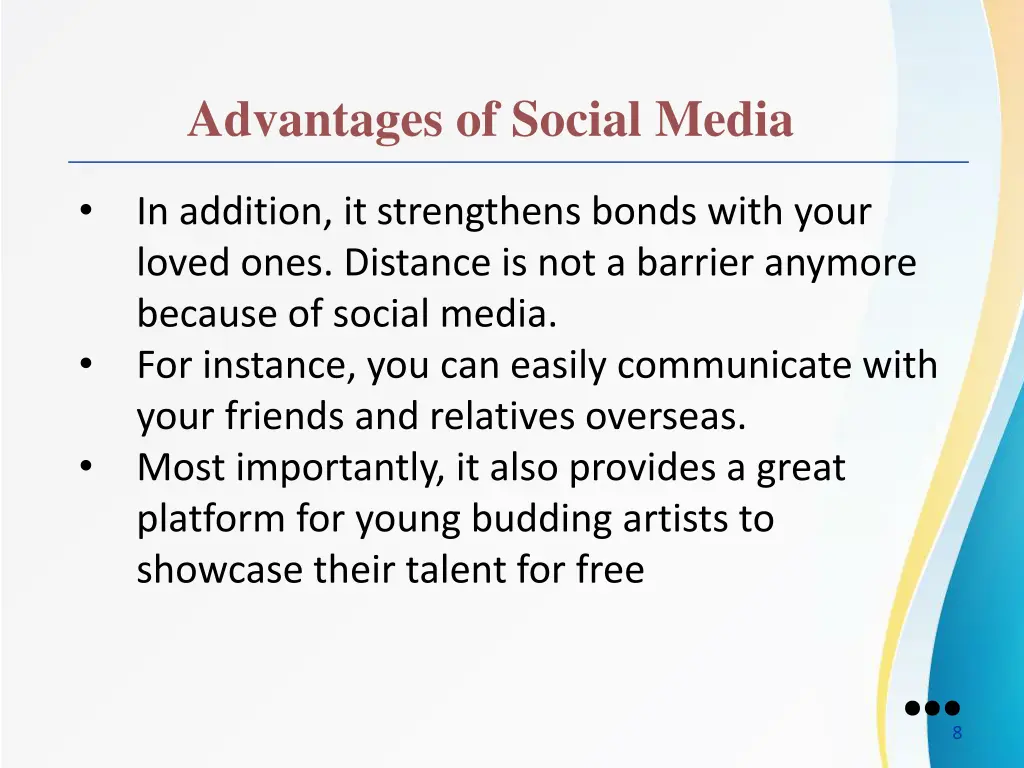 advantages of social media 2