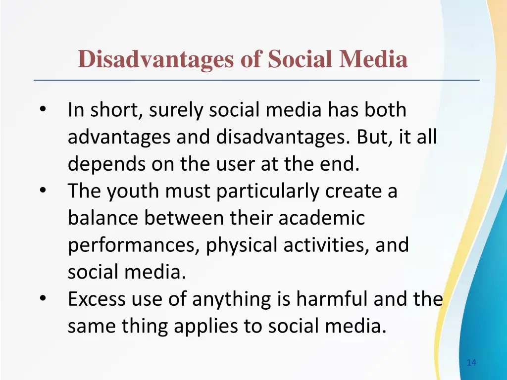 disadvantages of social media 4
