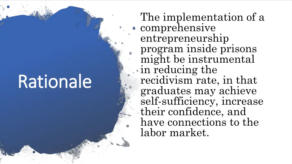 the implementation of a comprehensive