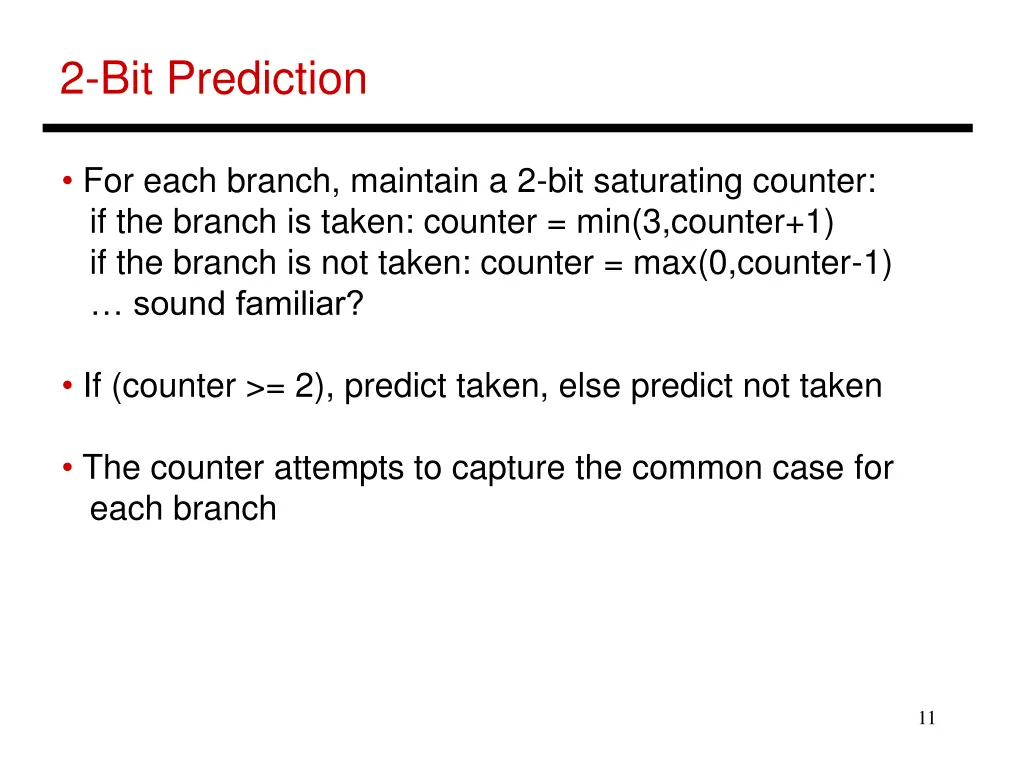 2 bit prediction