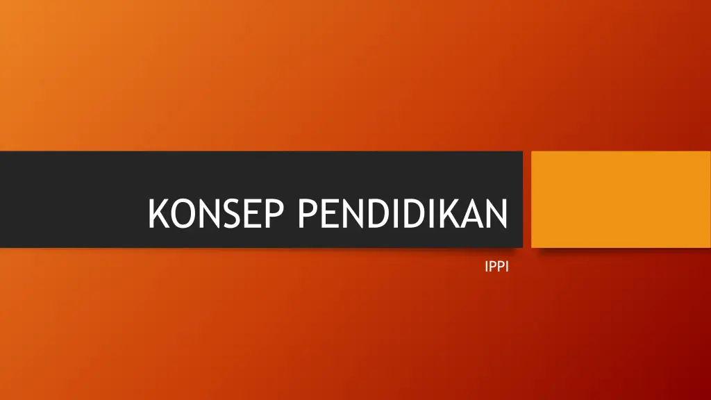 konsep pendidikan