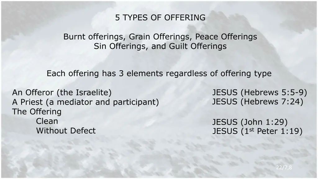 5 types of offering