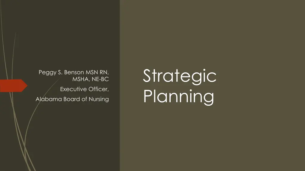 strategic planning