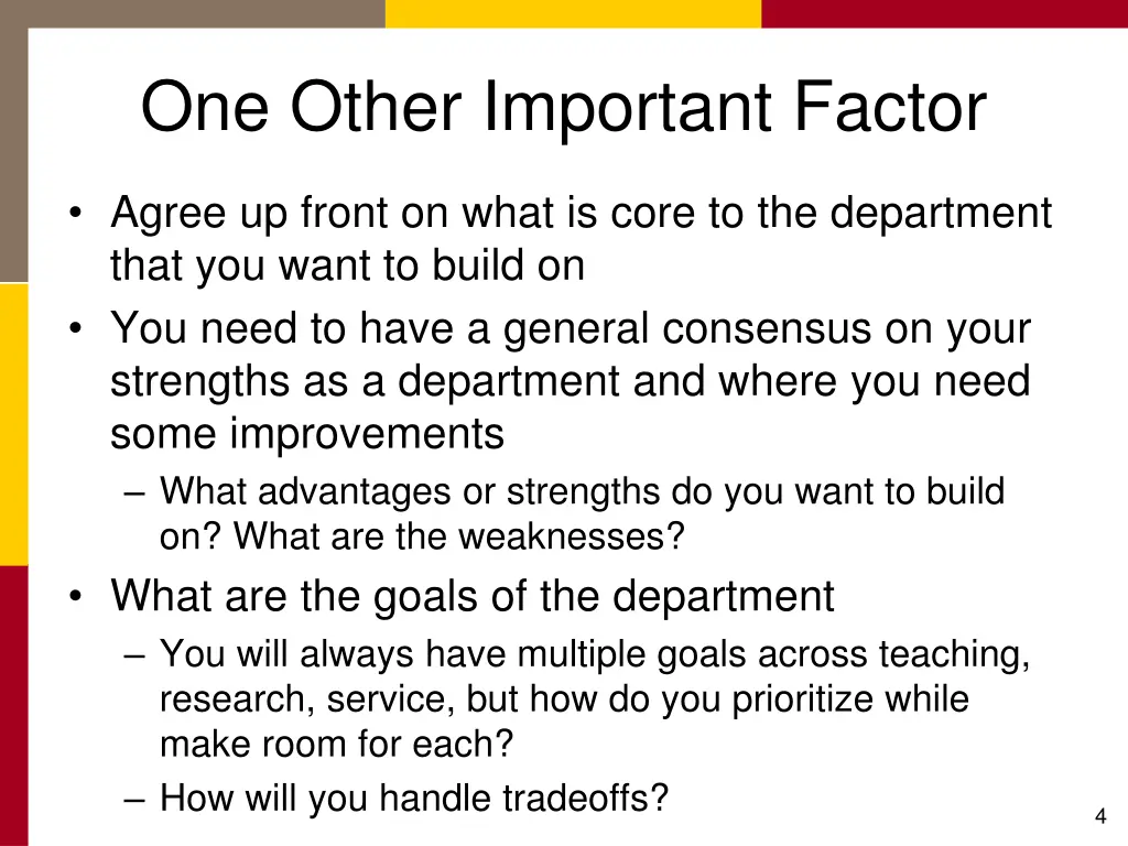 one other important factor