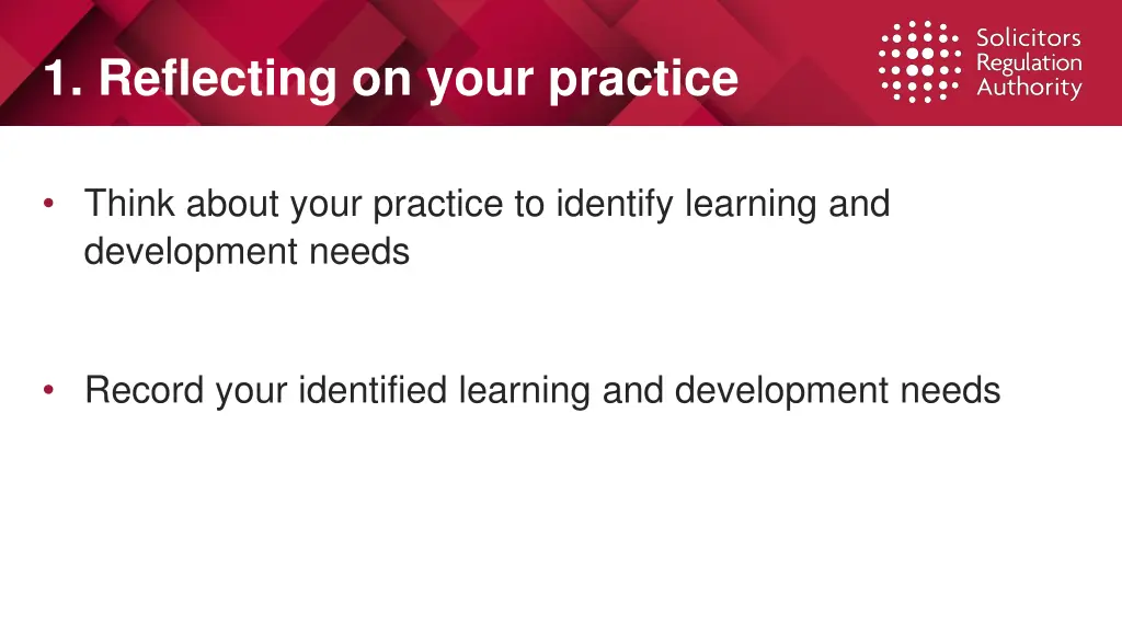 1 reflecting on your practice