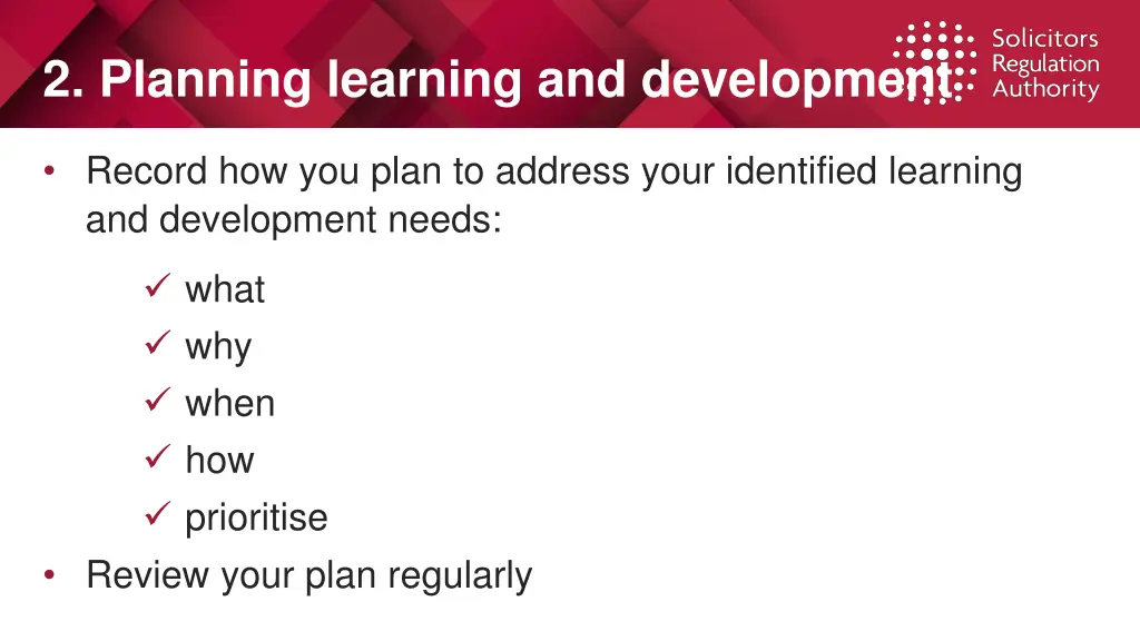 2 planning learning and development