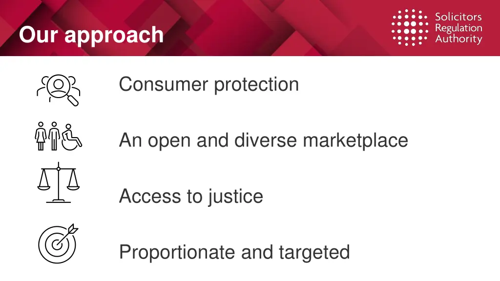 our approach