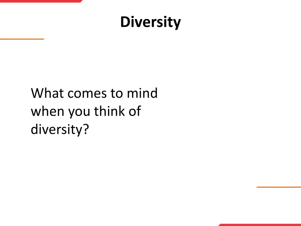 diversity