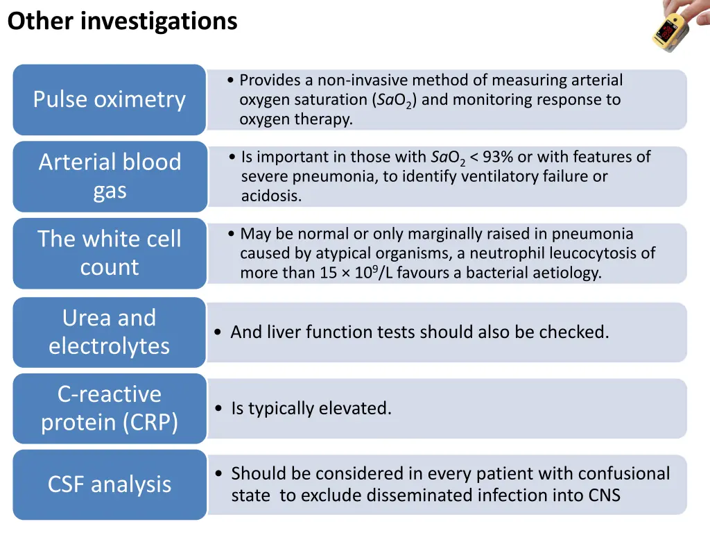 other investigations