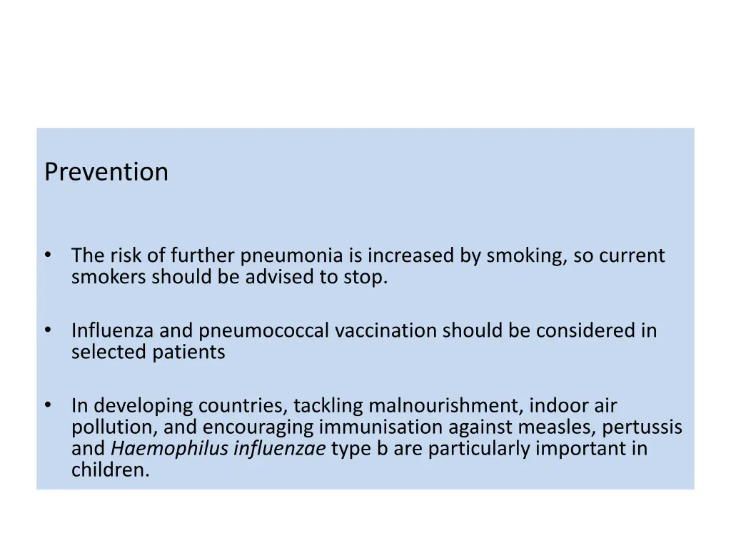 prevention