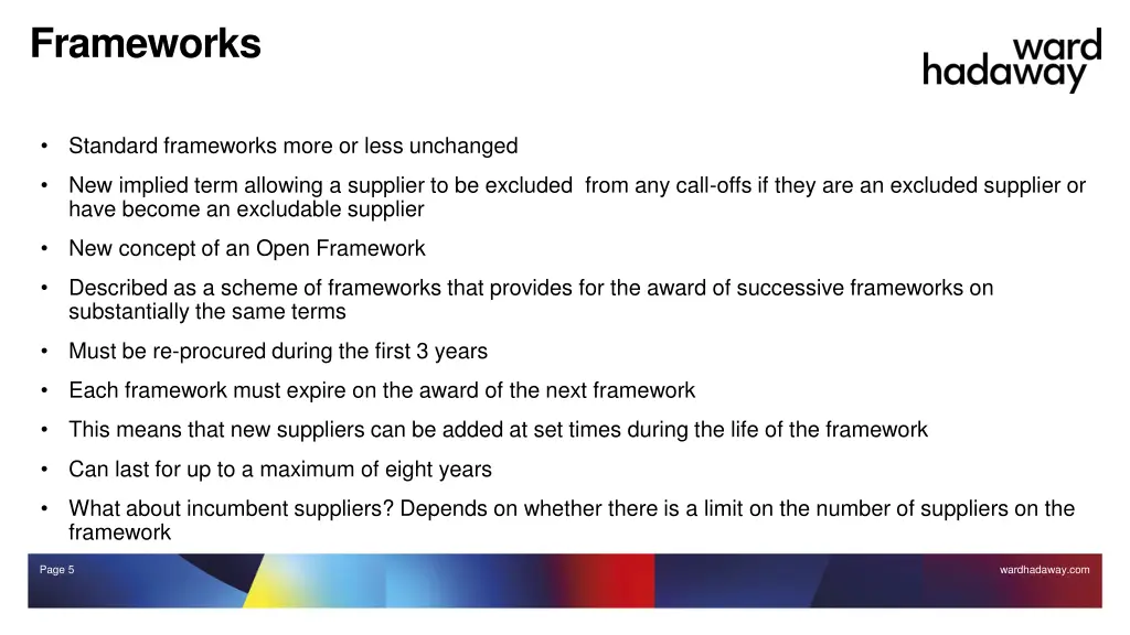 frameworks