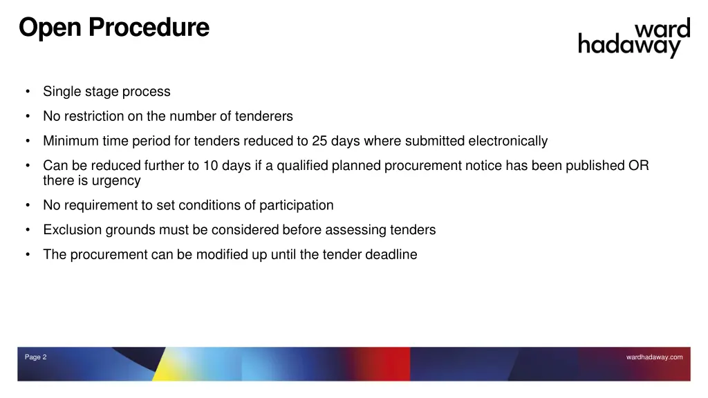 open procedure