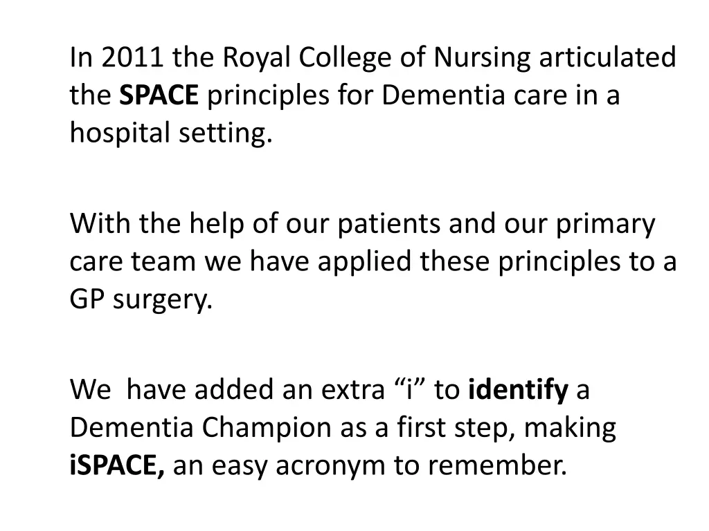 in 2011 the royal college of nursing articulated