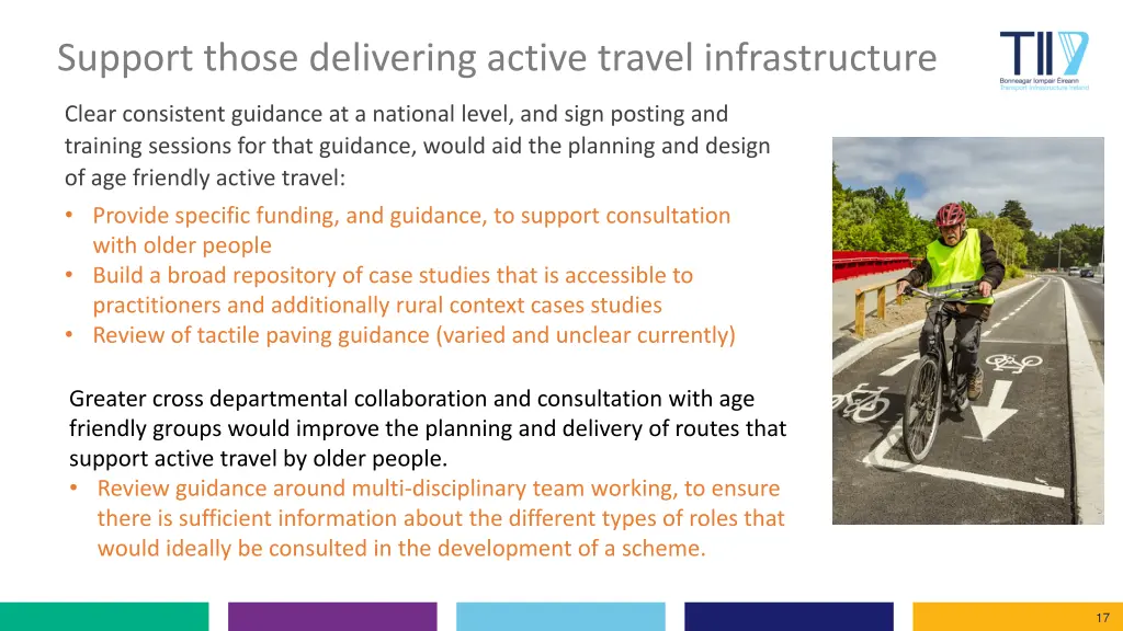 support those delivering active travel