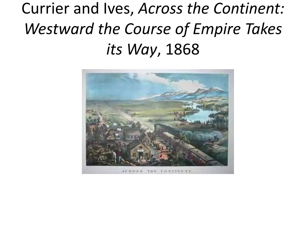 currier and ives across the continent westward