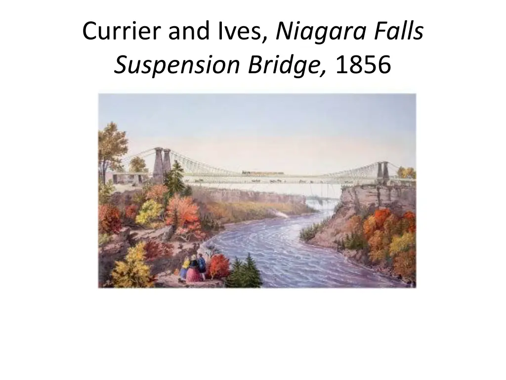 currier and ives niagara falls suspension bridge