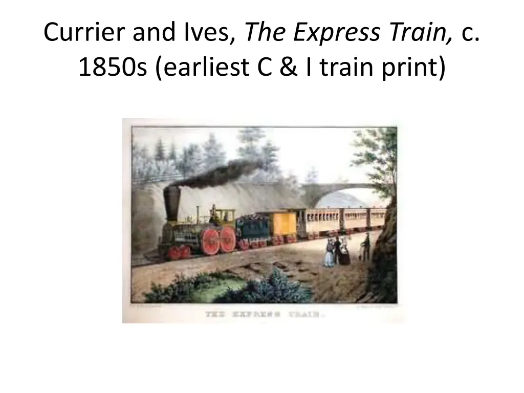 currier and ives the express train c 1850s