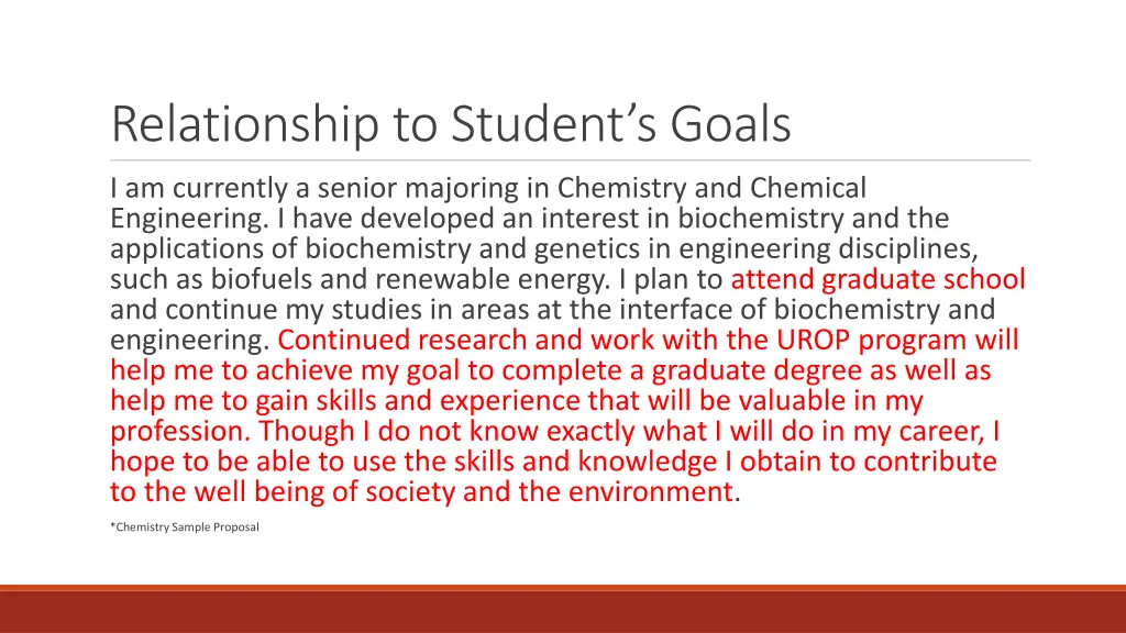 relationship to student s goals 1