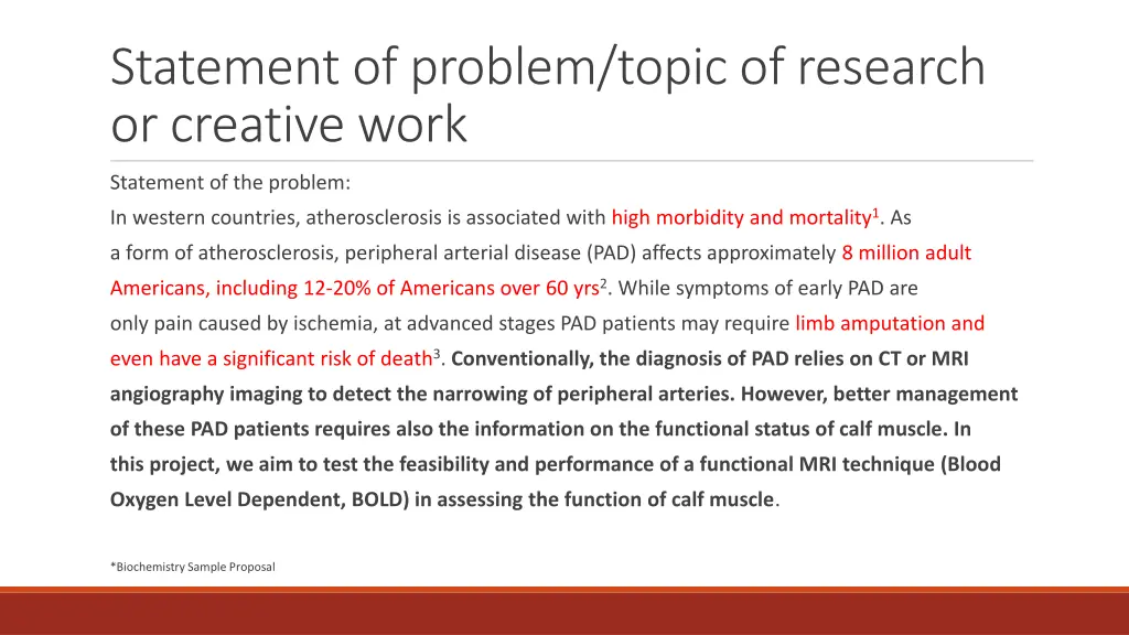statement of problem topic of research 2