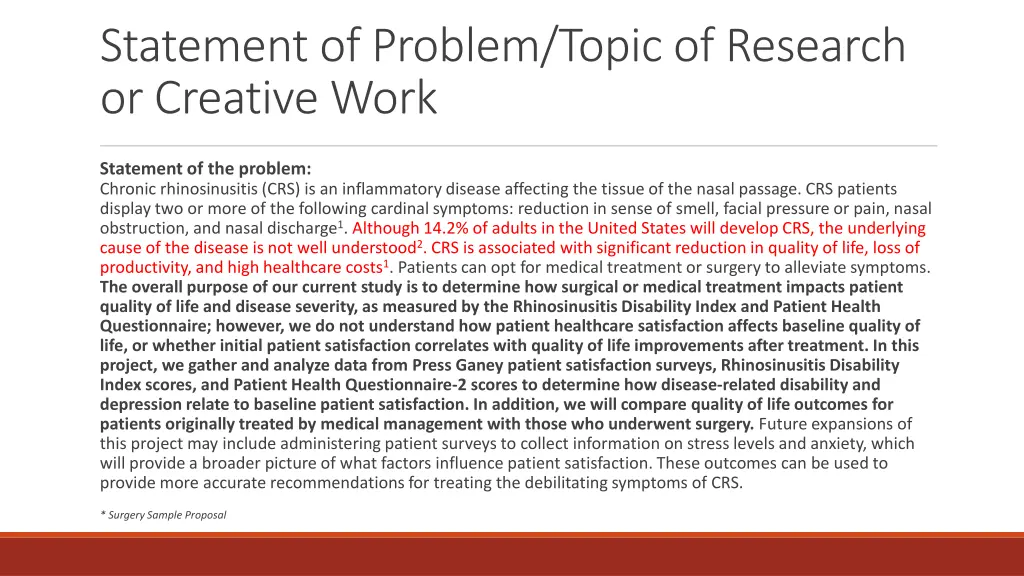 statement of problem topic of research 6