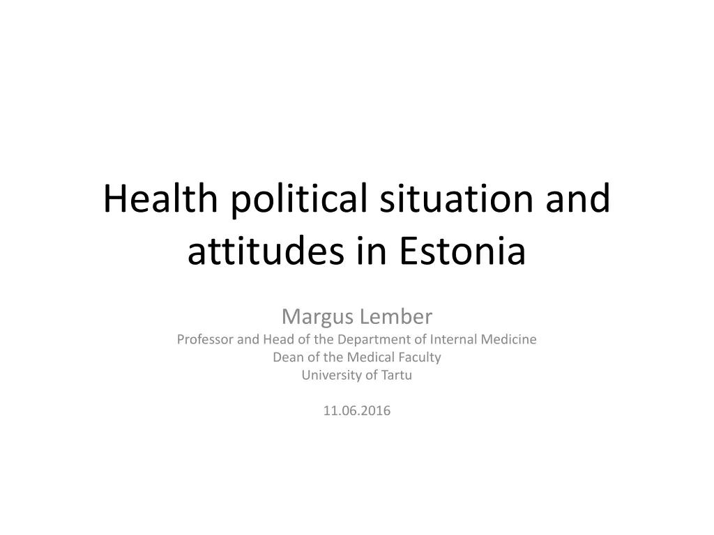 health political situation and attitudes