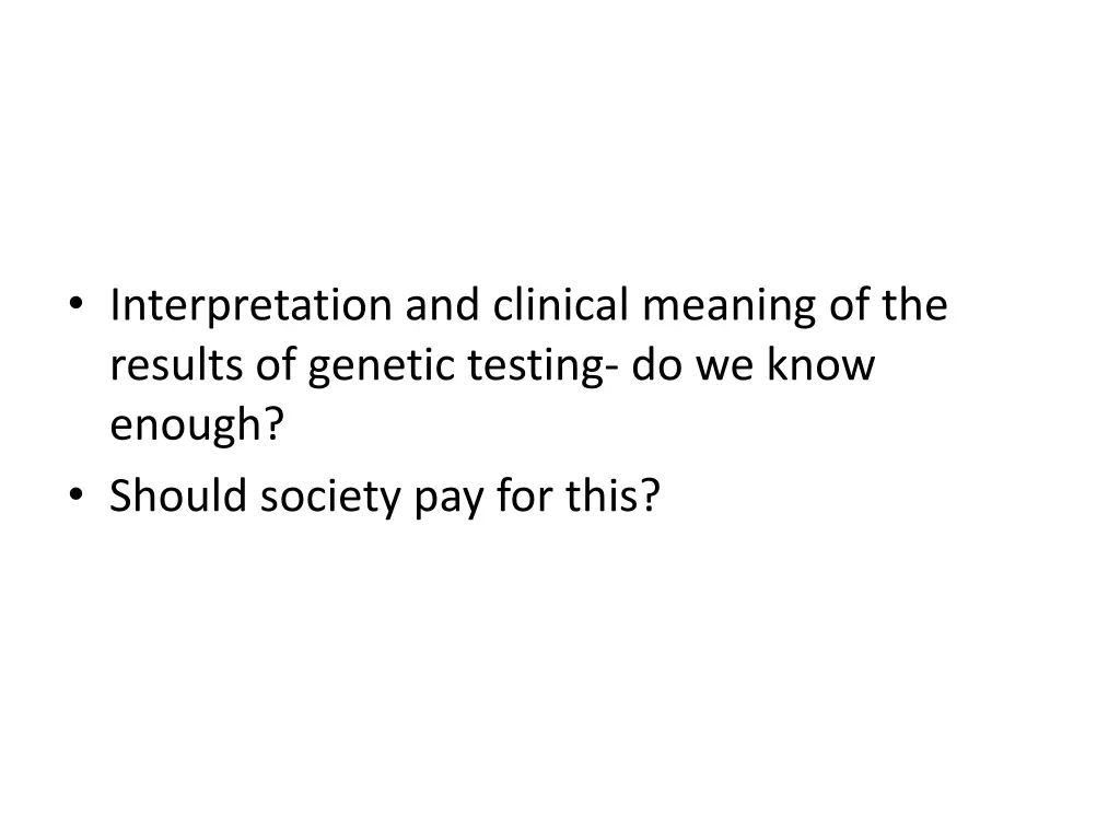 interpretation and clinical meaning