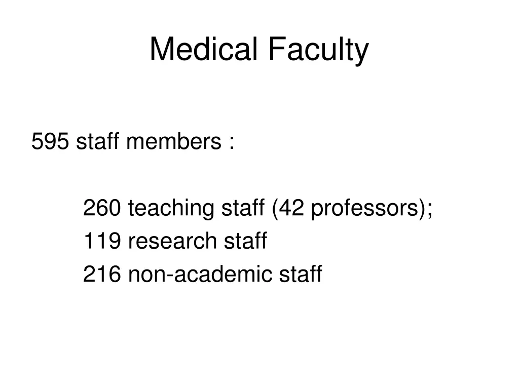 medical faculty