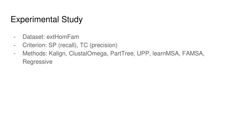 experimental study