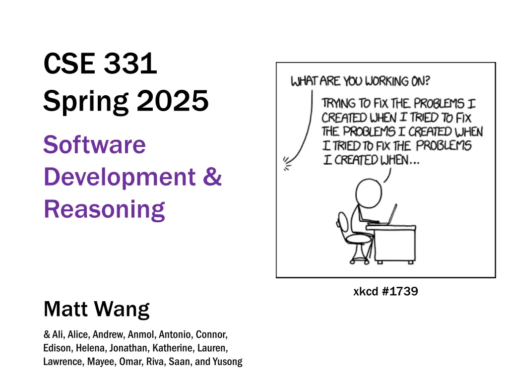 cse 331 spring 2025