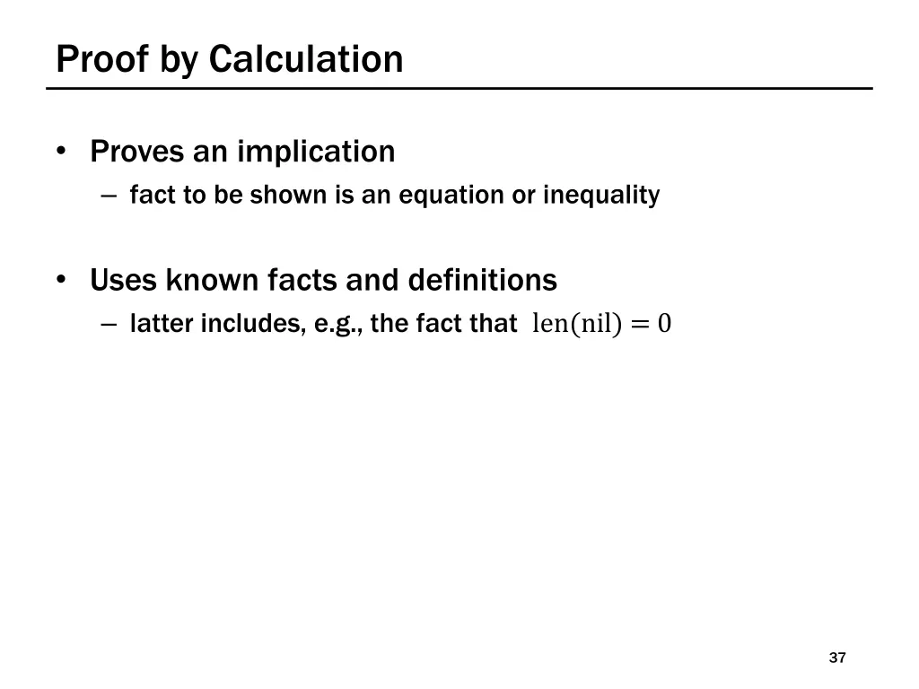 proof by calculation 1