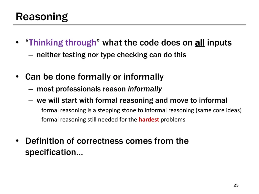 reasoning