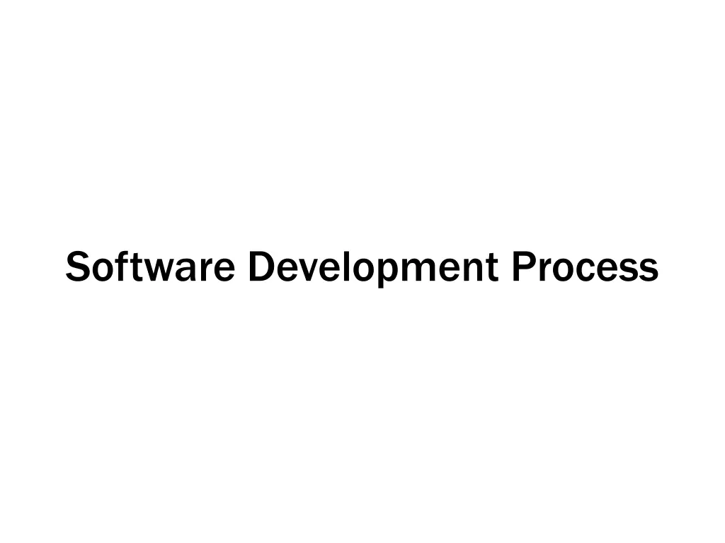 software development process