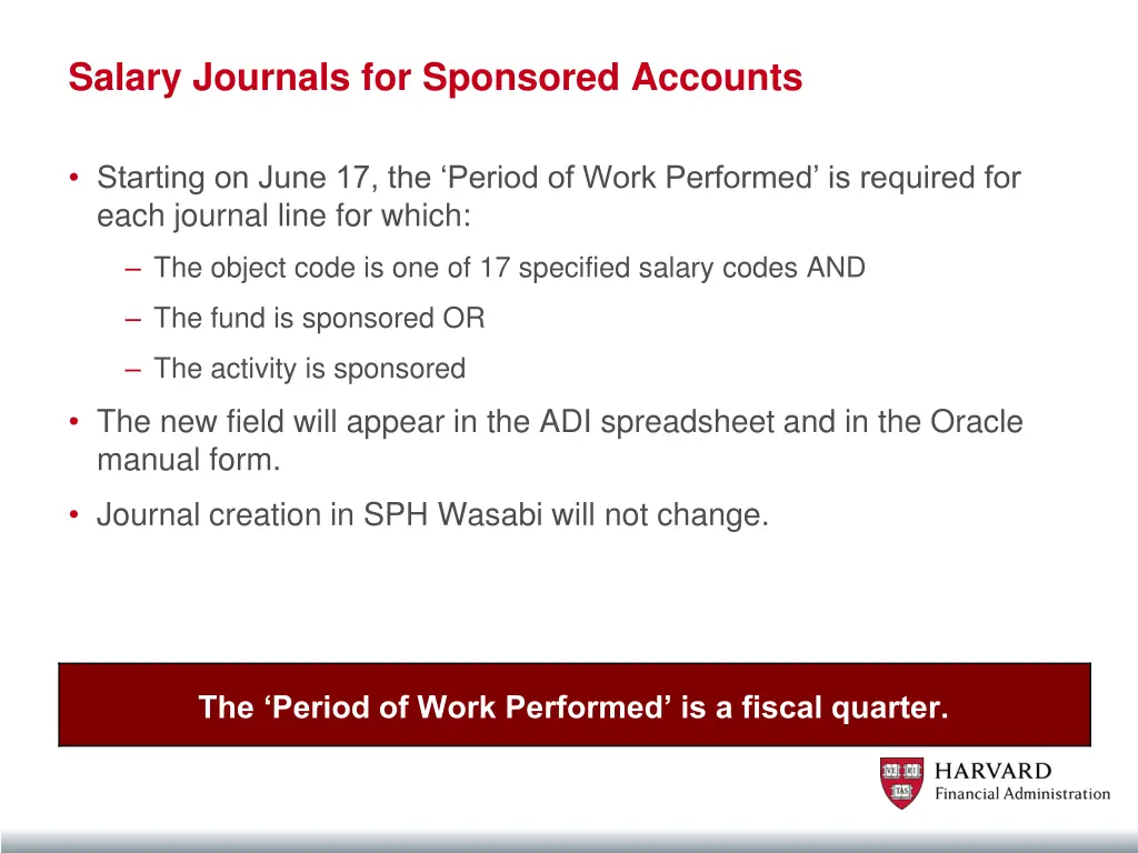salary journals for sponsored accounts 1
