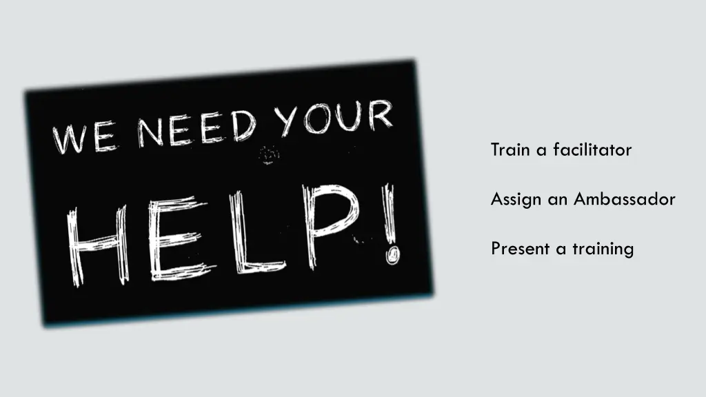 train a facilitator