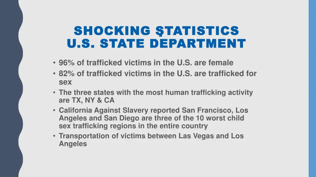 shocking statistics shocking statistics u s state