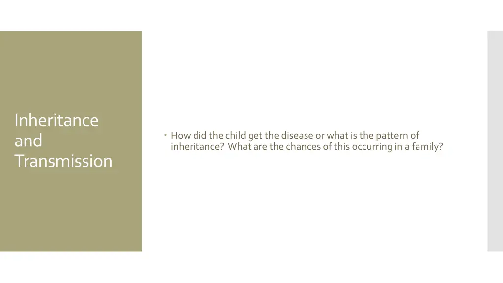 inheritance and transmission