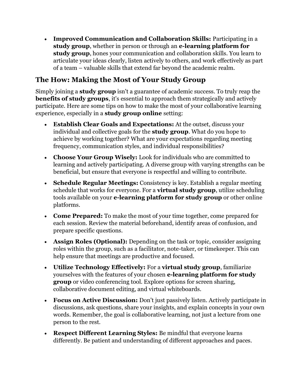 improved communication and collaboration skills
